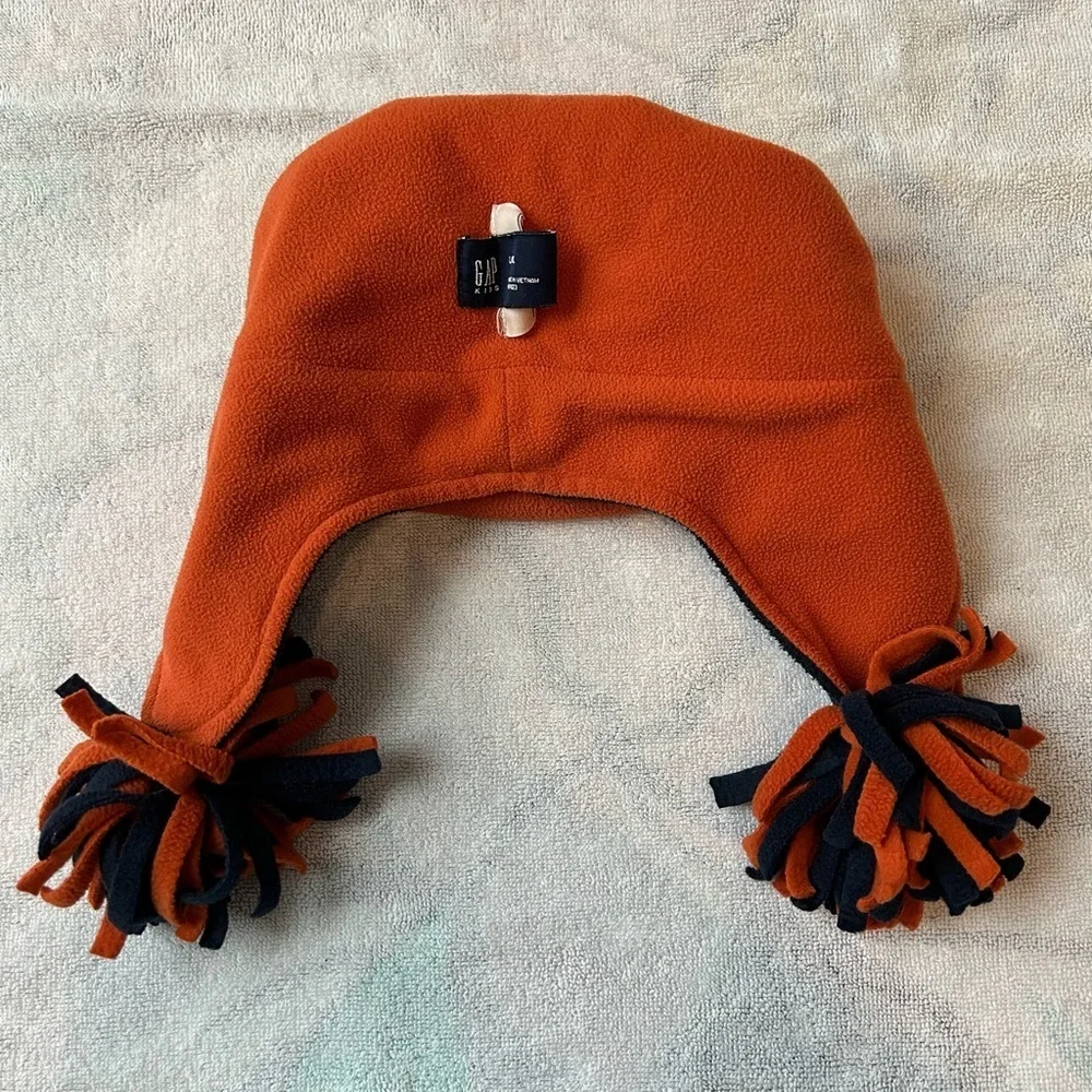 GAP Kids' Black and Orange Fleece Hat